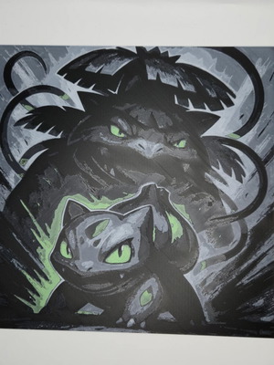 3D Релефно Изображение Bulbasaur и Venusaur Ново