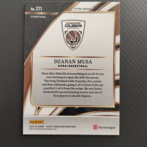 Κάρτα Dzanan Musa 25-26 Euroleague Select Cosmic SP