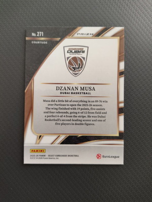 Κάρτα Dzanan Musa 25-26 Euroleague Select Cosmic SP
