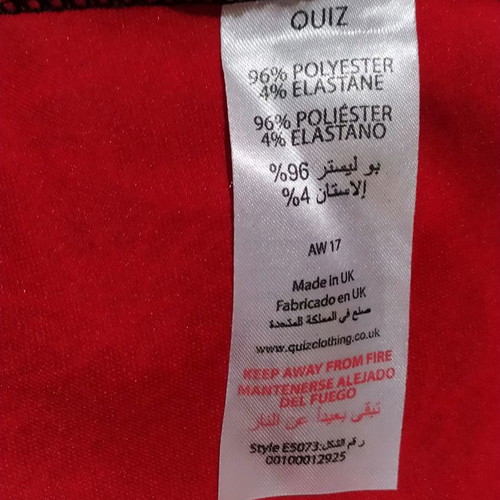 Quiz asymmetrical dress with floral glitter new, size 36