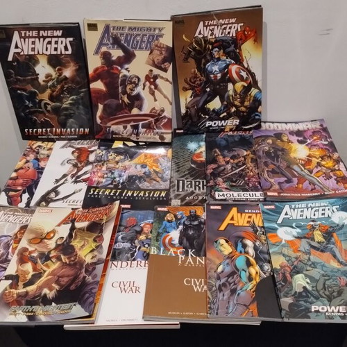 Marvel Comics collection used, 74 volumes including 14 hardcovers