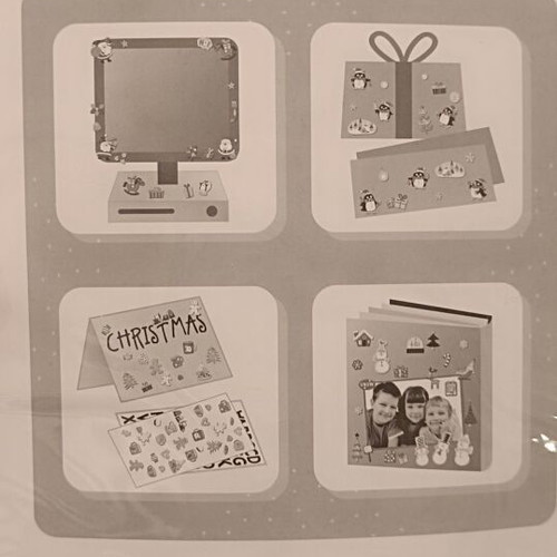Xmas-gingerbread Retro stickers new, Merry Christmas