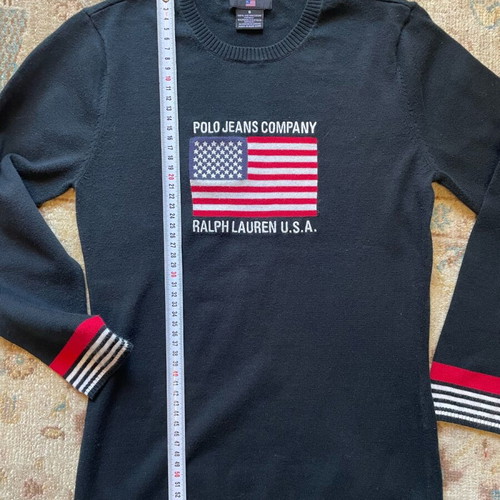 Polo Ralph Lauren Small black, thin knitted spring weave like new