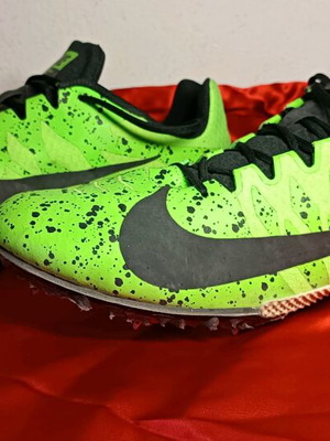 Nike Zoom Rival S Electric Green Black Racing Track Spikes like new No47.5 football shoes