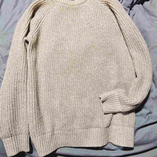 Jack & Jones men's sweater size large like new, beige