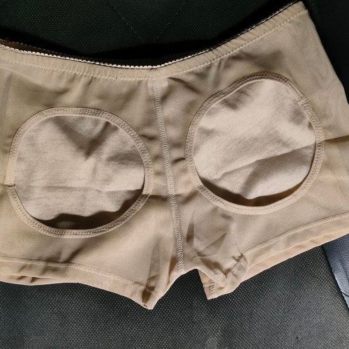 Latex Butt Lift Shorts Large Beige new