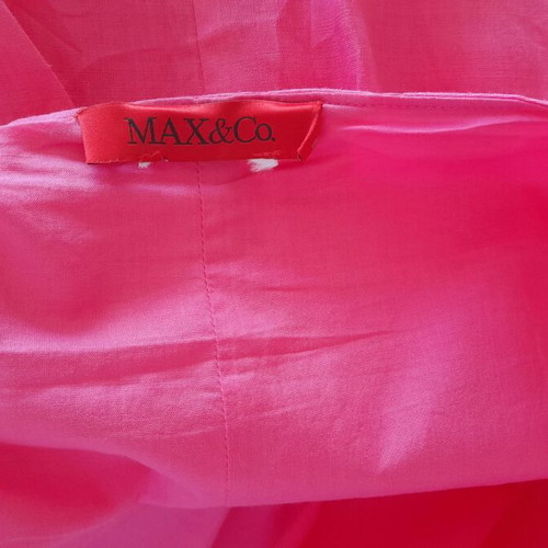 Max&Co fuchsia linen dress with straps like new