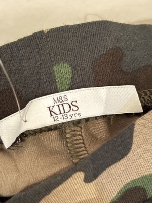 Marks & Spencer Kids Khaki Leggings new, elastic cotton, size 158 cm