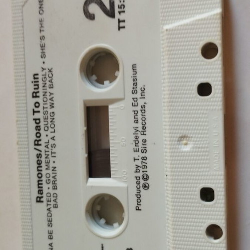 Ramones Road To Ruin cassette used, punk genre