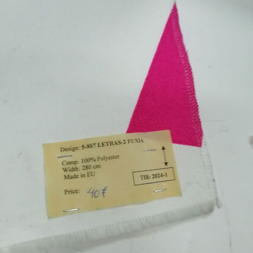 Polyester fabrics new, set of 4, 0.74 x 1.33 m