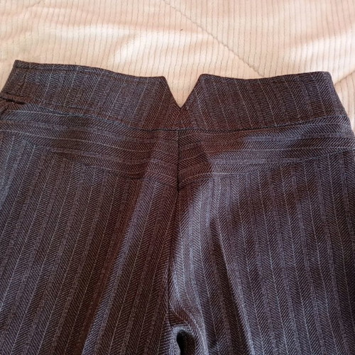 Women's suit like new, brown with beige stripes, size M