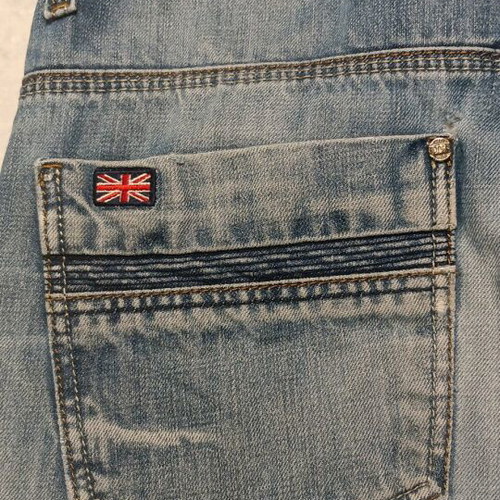 John Richmond jeans used, light blue vintage wash, men's