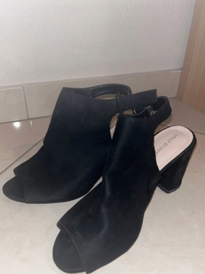 Mules black castor like new, size 40