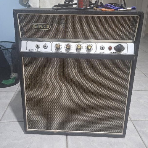 Ibanez RG 1570 Prestige guitar and 1963 Eko Herald 1 15W tube amplifier like new