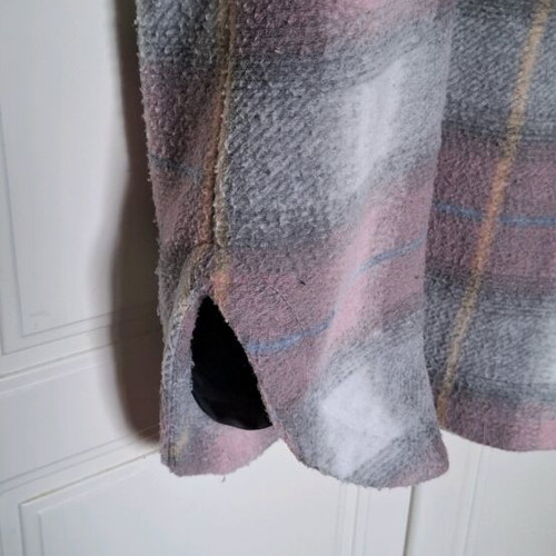 Sinsay women's coat used, pink and gray