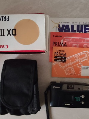 Canon Prima DX II vintage 35mm point & shoot μηχανή σαν καινούργιο, σετ με κουτί