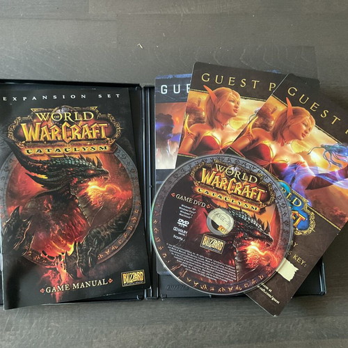 World of WarCraft PC DVD used, set of 3 expansions