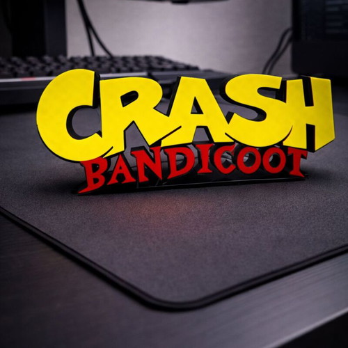 Crash Bandicoot Logo new 3D printed decor