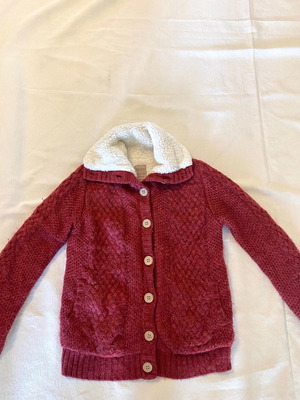 Bershka wool cardigan brick color in excellent condition