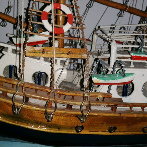 Handmade Vintage Sailboat from the 1960s