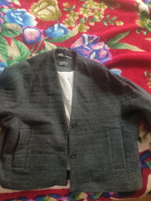 Zara coat like new, gray, comfortable fit, xs