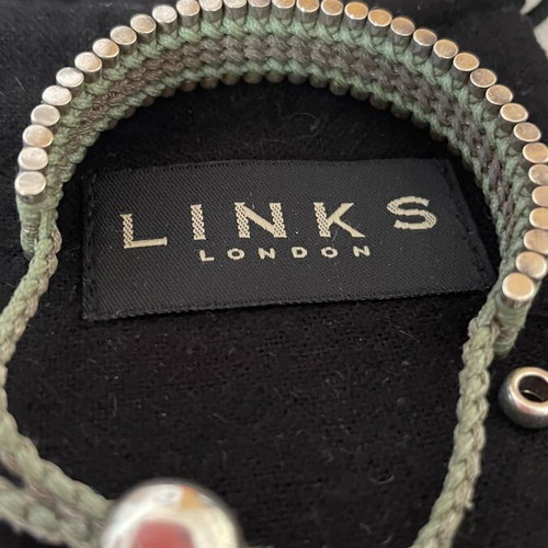 Links Of London friendship bracelet used, green and silver
