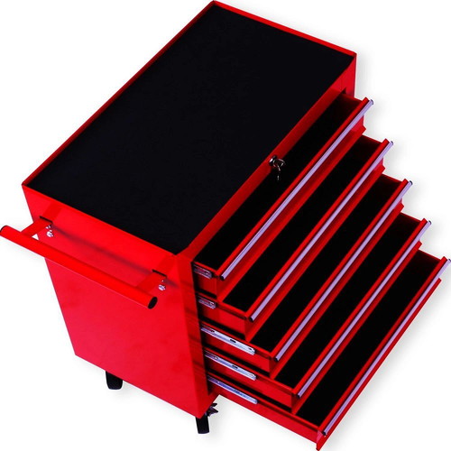 Masko Rolling Tool Cabinet with 5 Drawers Metal Lockable