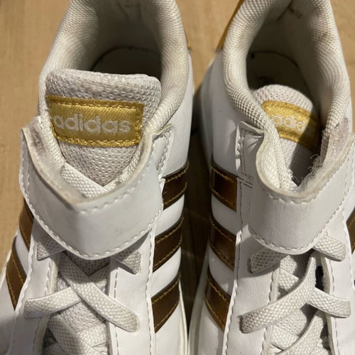 Adidas kids shoes size 32 used, white sports