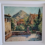 Ernest Carter Athens Landscape oil painting like new