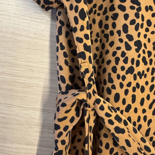Shein animal print dress with belt size M camel and black like new