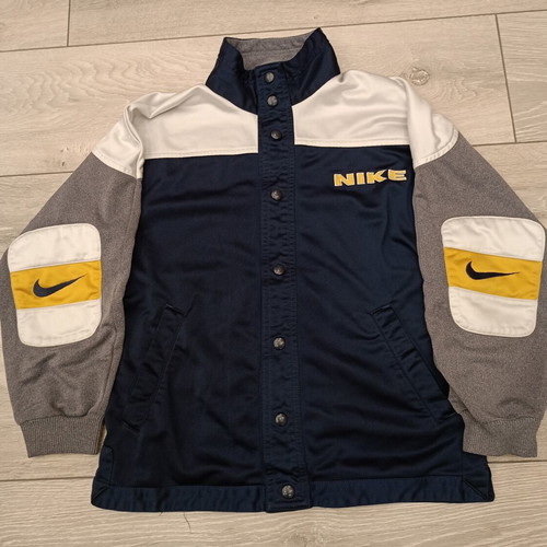 Nike Retro Sports Jacket used, 90s heritage style, XS, multicolor gray