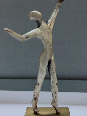 Art and Athletes miniature silver 925 on bronze base, new