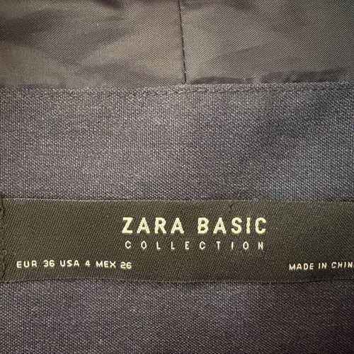 Zara Basic Collection blue fitted jacket used