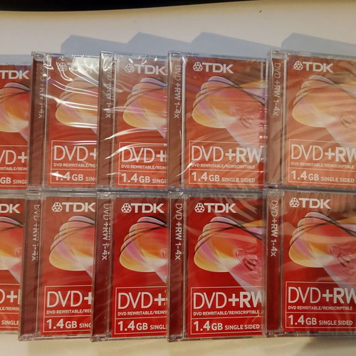 Mini DVD TDK 1.4GB new, pack of 10 pieces