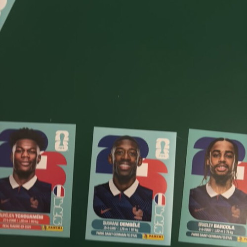 Ousmane Dembele Tchouameni and Barcola stickers new