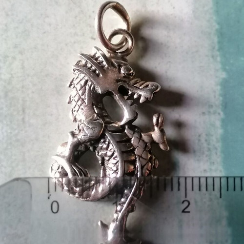 Silver 925 dragon pendant new