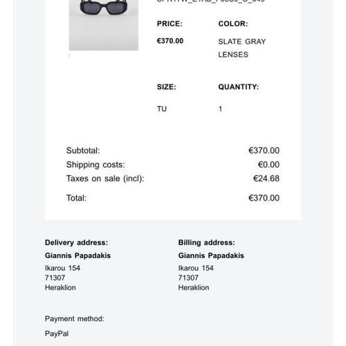 Prada sunglasses new