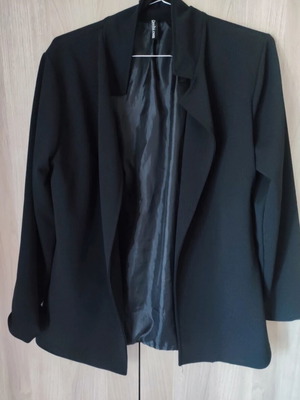 Women's linen jacket like new, black, size S