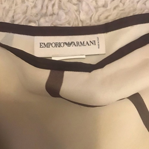 Emporio Armani vintage skirt like new, ecru with bordeaux patterns, size S
