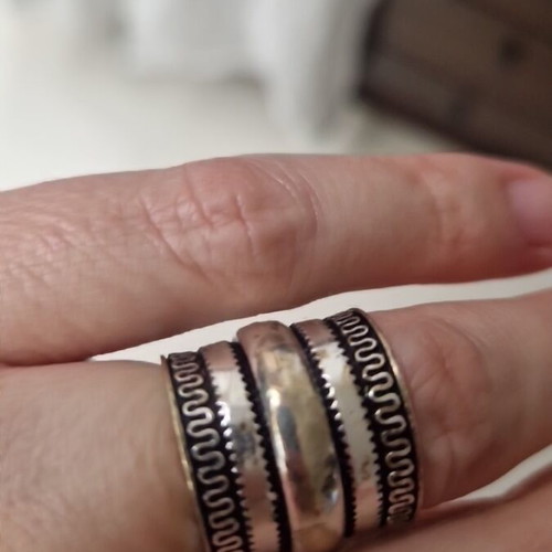 EthanAsia Achilles ring new, silver plated bronze