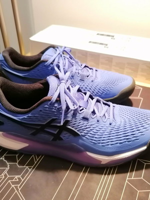 Αθλητικά παπούτσια Asics Gel-Resolution 9, νούμερο 44.5, μπλε και μωβ