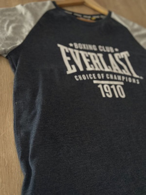 Everlast T-shirt καινούργιο, μέγεθος medium, γκρι και μπλε