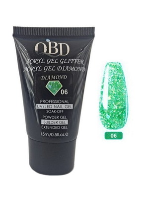 QBD Acrygel UV/LED Diamond Glitter #06 15ml for nails
