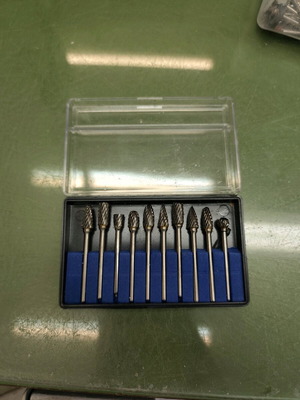 Acrylic milling cutters new, set of 13 pieces