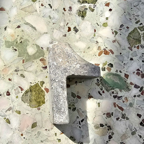 Concrete number 1 decorative handmade piece