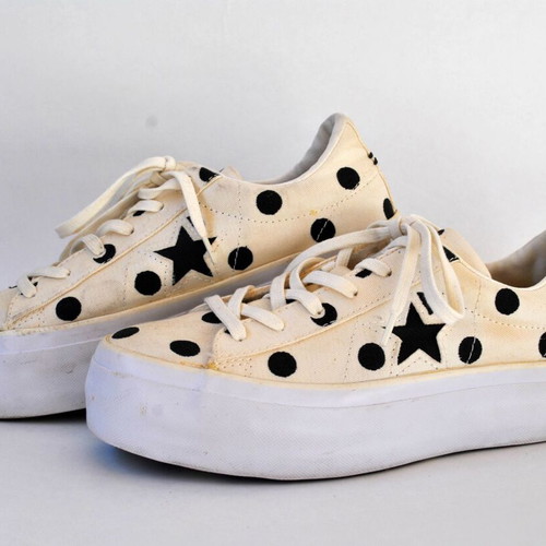 Converse One Star Platform Ox sneakers, polka dot, size 37.5