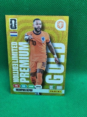 M. Depay Gold Premium Limited Edition Panini FIFA World Cup 2026 κάρτα καινούργια