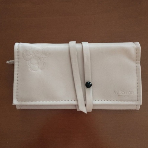 Valentino Valentina Eau de Parfum luxury travel toiletry bag like new beige