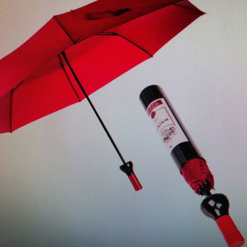 Umbrella bottle red wine new