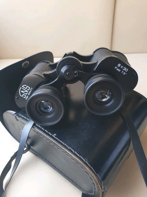SNS 8x30 vintage Japanese binoculars used with original leather case